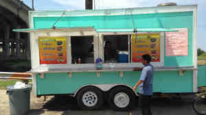 Taqueria La Delicia is a lonchera, or food truck, that parks near a Lowe's Home Improvement store in New Orleans. The owner is Honduran, and so are many of the day laborers who eat there.