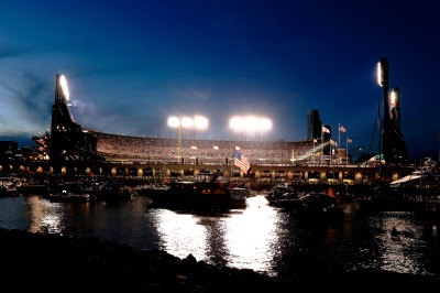 AT&T Park during Game 3 of the 2014 World Series. (Rob Carr/Getty Images)