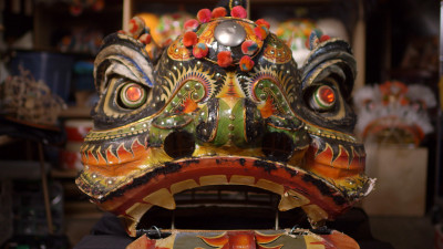 Lion dance costume head