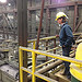 Jennifer Krill at processing plant at Thompson Creek Mine