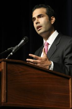 George P. Bush, Republican candidate for Texas Land Commissioner and son of former Florida Gov. Jeb Bush:&nbsp;"Let's come together and #StandWithRickPerry to continue building our #texasmiracle," Bush tweeted. Photo: Helen L. Montoya / San Antonio Express-News / The San Antonio Express-News