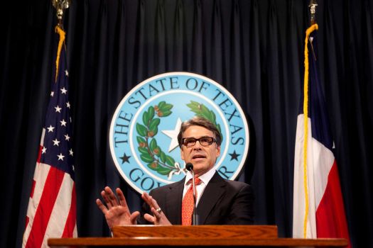 Gov. Rick Perry: “We don't settle political differences with indictments in this country,” Perry said at a Capitol news conference on Saturday. “This indictment amounts to nothing more than abuse of power, and I cannot and I will not allow that to happen.” Photo: Mengwen Cao, Associated Press / The Daily Texan