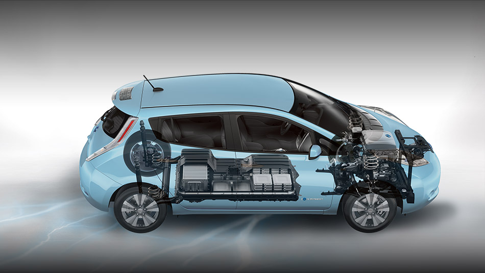 Blue Ocean 2015 Nissan LEAF Electric Car battery