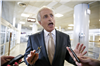 Sen. Bob Corker, R-Tenn., reached across the isle in July to propose that the gas tax be hiked by 12 cents a gallon over two years to help pay for the Highway Trust Fund. He is pictured in the Senate subway in Washington on July 31, 2014. AP