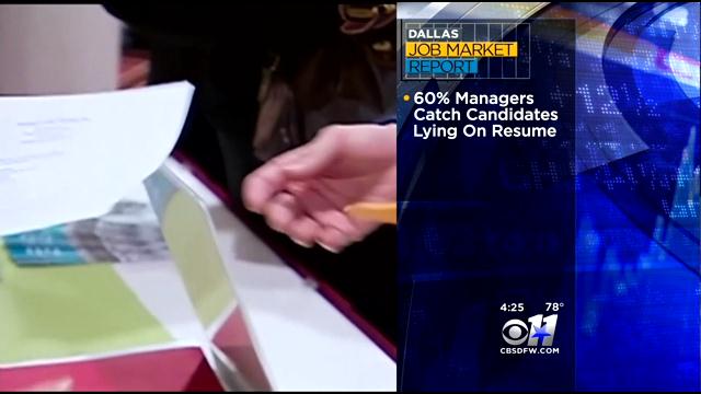North Texas Job Report: Lying On Resume