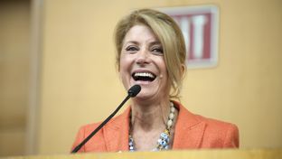 Texas gubernatorial hopeful Wendy Davis addresses delegates at the Black Caucus at the 2014 Texas Democratic Convention held at the Dallas Convention Center in Dallas, Texas, June 27, 2014.