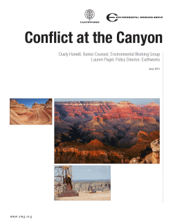 Conflict at the Canyon