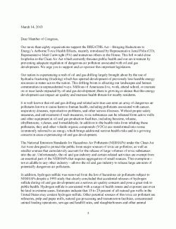 Joint NGO letter in support of the BREATHE Act