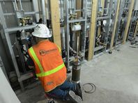 New bathrooms are taking shape at the Foothills Mall Thursday Oct. 30, 2014.