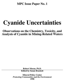 Cyanide Uncertainties