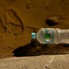 A footprint in the soft mud of the Rio Grande in Ciudad Juarez, Mexico.