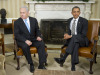 President Barack Obama meets with Israeli Prime Minister Benjamin Netanyahu (Photo by JIM WATSON/AFP/Getty Images)
