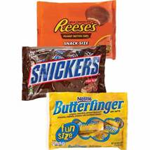 Butterfinger®, Snickers®, or Reese’s® Peanut Butter Cups® Fun-Size Candy Bag