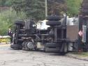 A heating oil truck rolled over on Smith Street in South Windsor. Image courtesy of South Windsor Police.