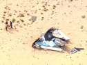 One person has been killed and another person injured in the SpaceShipTwo crash in the Mojave Desert. (credit: CBS)