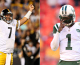 Ben Roethlisberger (Photo by Streeter Lecka/Getty Images); Michael Vick (Photo by Jamie Squire/Getty Images)