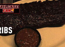 Smoked Ribs Tailgate Fan recipe Camille Ford Dinosaur BBQ