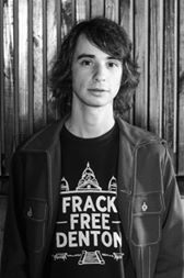 Alex Hastings, guitarist of 'The Demigs' showing his support for the ban on fracking in the city limits of Denton. 

Today (Halloween) is the LAST day of early voting! You can vote at UNT Sycamore Hall, the Civic Center, or 701 Kimberly from 7am-7pm. 

http://thedemigs.com

Photo credit: Merrie Earnest