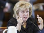 Sen. Jane Nelson R-Flower Mound, is shown listening to testimony during a Health and Human Services committee hearing on Feb. 19, 2013. Nelson was named chairwoman of the Senate Finance Committee in July 2014.