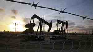 Pumpjacks at the Inglewood oil fields in California in March. Some of the most controversial methods of oil extraction, like fracking, oil sands production and Arctic drilling, are also expensive. That's made them less profitable as the price of oil continues to fall.