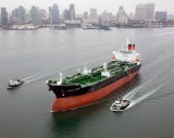 The Empire State tanker is one of five that Kinder Morgan plans to purchase from American Petroleum Tankers, part of a $1 billion deal that also includes four newly built vessels from State Class Tankers. (American Petroleum Tankers)