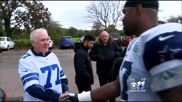 Britain Man Meets His Favorite Dallas Cowboys Player