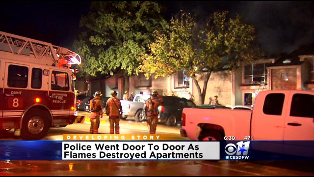 No Injuries In Arlington Apartment Fire
