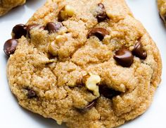 chocolate chip walnut cookies - vegan