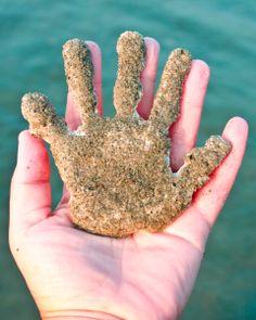 Beach Craft: Make a Sandy Handprint Keepsake