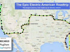 A Tesla Model S is driving to all 4 corners of the US — you can follow it!