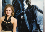 Emma Watson as Hermione Granger from the 2001 to 2011 " Harry Potter" film franchise.