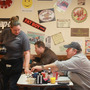 Diners at Lonnie's Roadhouse Cafe eat breakfast before heading to work in Williston, N.D.