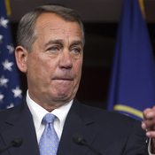 House Speaker John Boehner of Ohio gestures during a news conference on Capitol Hill in Washington, on Thursday. Boehner warned President Obama not to go it alone on immigration reform.