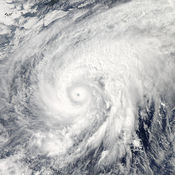 NASA's Aqua satellite captured this image of Super Typhoon Nuri after it developed an eye on Nov. 3.
