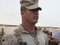 Photo of Marine Sgt. Andrew Tahmooressi taken from the 'Free USMC Sgt Tahmooressi from Mexican Jail' Facebook page.