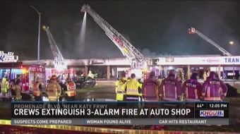 Business owners are trying to assess the damage after a three-alarm fire ripped through a shopping center Wednesday night in west Harris County.