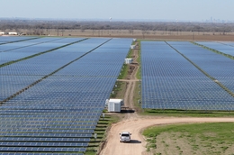 The 380 acre Webberville Solar Farm outside of Austin will power 5000 homes.