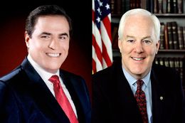 Democrat David Alameel (left), is challenging U.S. Sen. John Cornyn, a Republican who was first elected to the Senate in 2002.