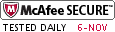 McAfee SECURE sites help keep you safe from identity theft, credit card fraud, spyware, spam, viruses and online scams