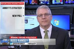 Texas Tribune Executive Editor Ross Ramsey on WFAA-TV's "Inside Texas Politics" on Sept. 21, 2014.