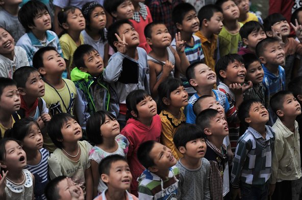 Schoolchildren in Hefei, Anhui Province. The proposed changes in educational materials appear to be part of a broader shift in thinking about the importance of Chinese tradition in shaping national identity.