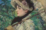“Le Printemps,” Manet’s 1881 portrait of the actress Jeanne Demarsy, sold for $65.1 million Wednesday.