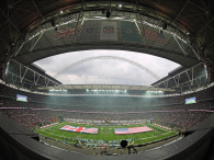 A general view of Wembley Stadium   (Photo by Nicky Hayes/NFL UK - Pool /Getty Images)