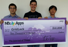 Computer science engineering students win challenge for real-time traffic app