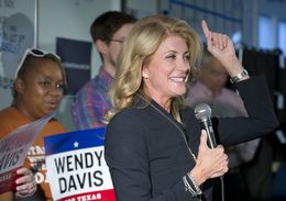 Despite a double-digit shortfall in most early polls, Democratic candidate Wendy Davis predicts victory in the race for Texas governor on Oct. 22, 2014.