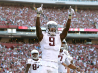 Ricky Seals-Jones #9 of the Texas A&M Aggies (Photo by Grant Halverson/Getty Images)