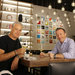 Eric Ripert, left, and Aldo Sohm at their new wine bar across the courtyard from Le Bernardin in Midtown Manhattan.