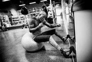 Bernard Hopkins hardening his core at Joe Hand Boxing Gym in North Philadelphia.