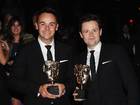 TV Presenters Ant McPartlin and Dec Donnelly. Winners of the 'Entertainment Programme' award for 'Ant and Dec's Saturday Night Takeaway'