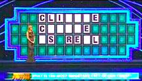 Wheel of Fortune does "Climate change is real" (screenshot)